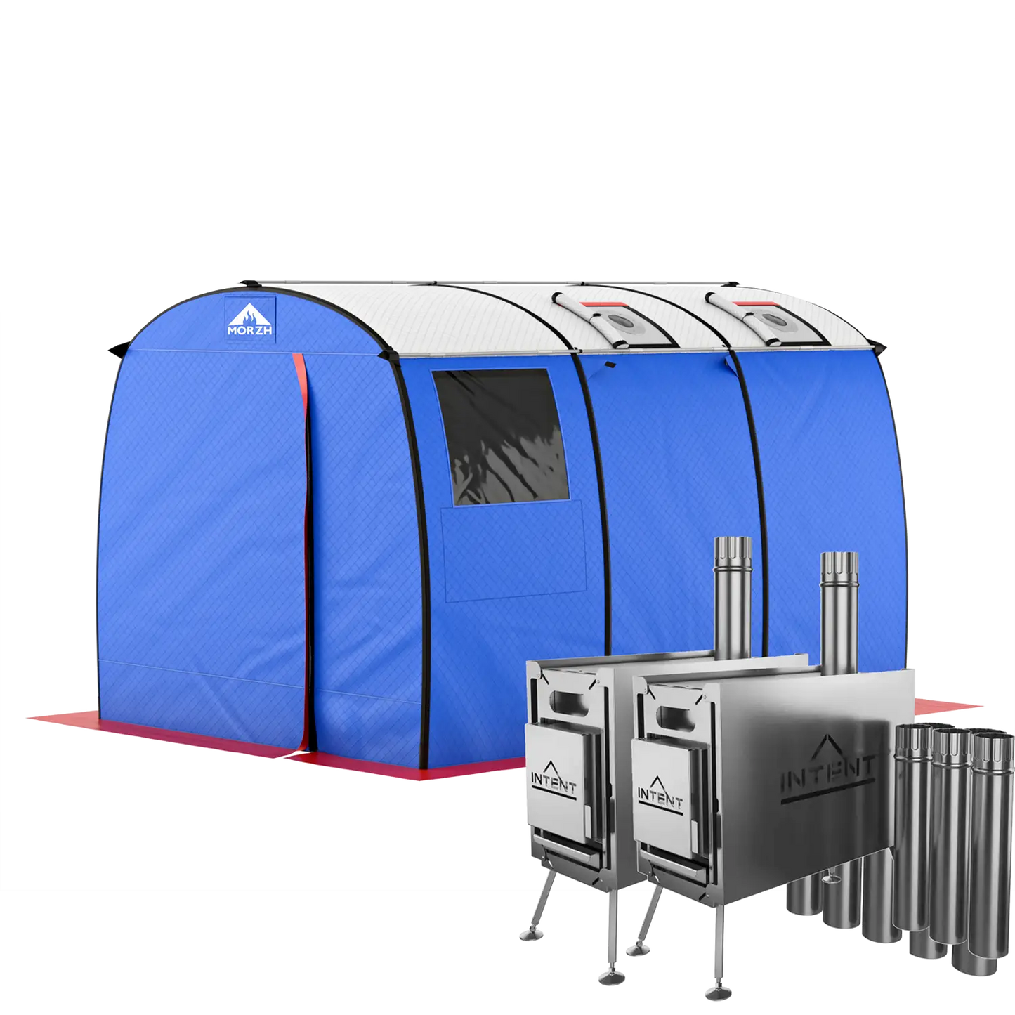 3層式テントサウナ MORZH MAX(モルジュ マックス) ストーブ2台セット