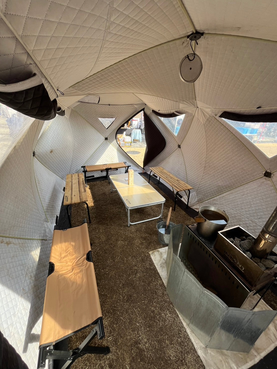 3層式テントサウナ MORZH CUBE DOUBLE(モルジュ キューブ ダブル)