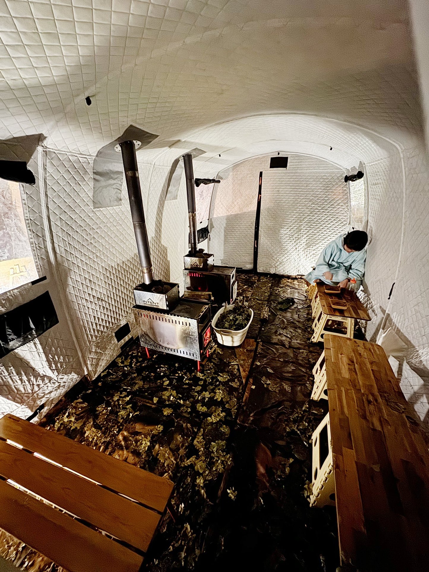 3層式テントサウナ MORZH MAX XL(モルジュ マックス エックスエル)ストーブ2台セット