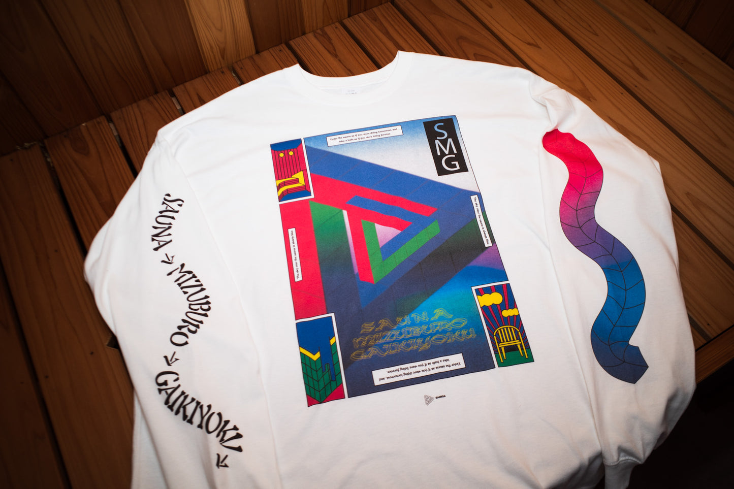 【ロンT】SAMIGA loop graphic Long Tshirts【予約商品(10月中旬発送予定)】