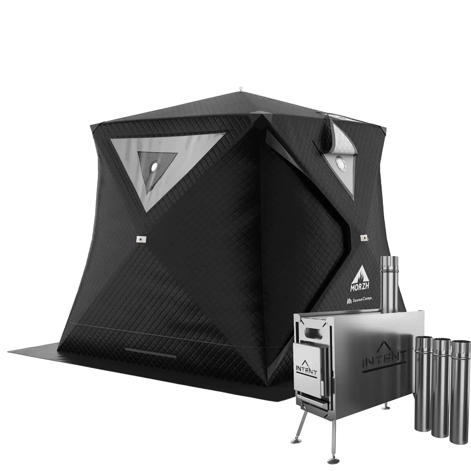 サウナテント 3面ベージュ 3層式テントサウナ MORZH CUBE（モルジュ キューブ） – テント