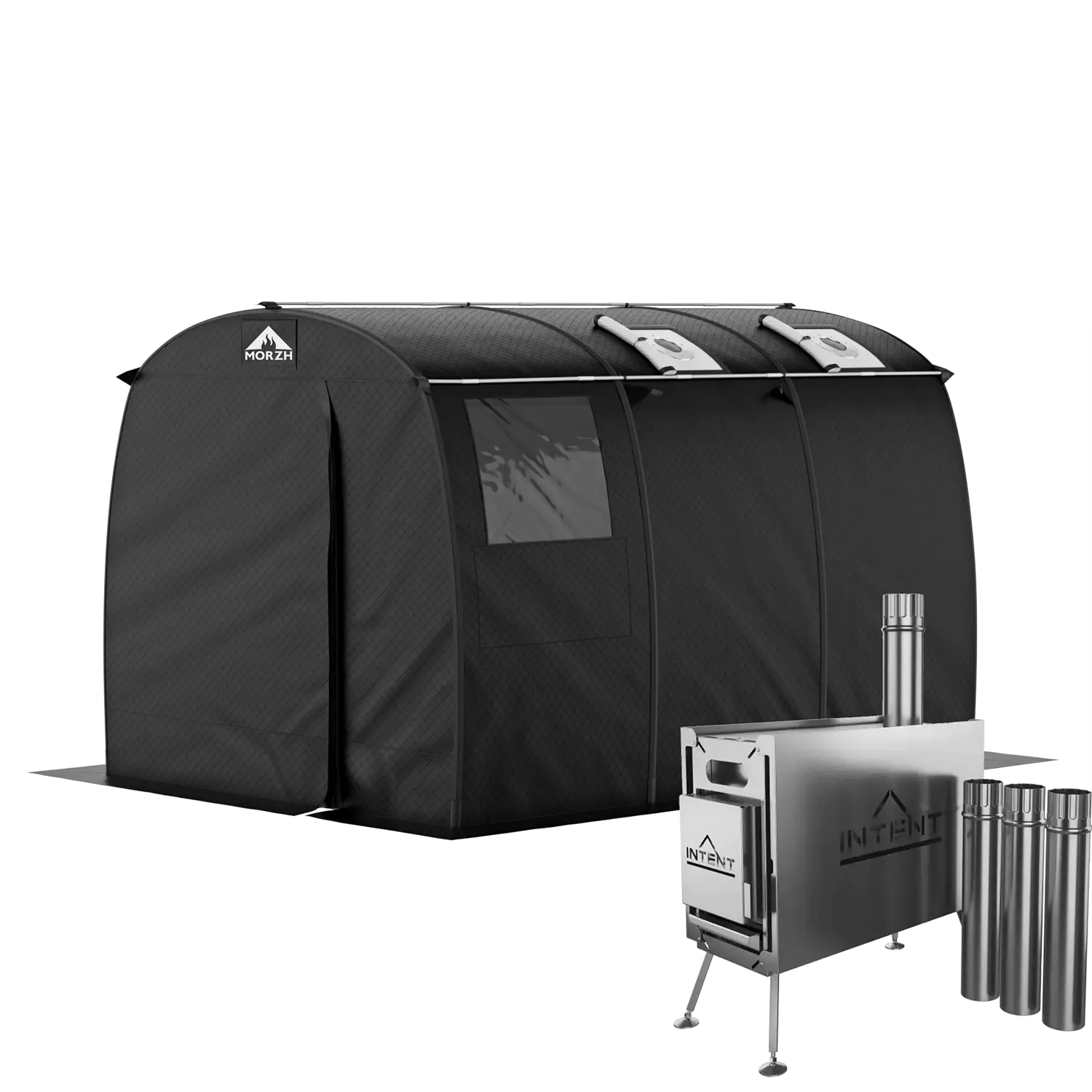 MORZH INTENT サウナ 2つ窓付きテントセット MORZH INTENT サウナ 2つ窓付きテントセット