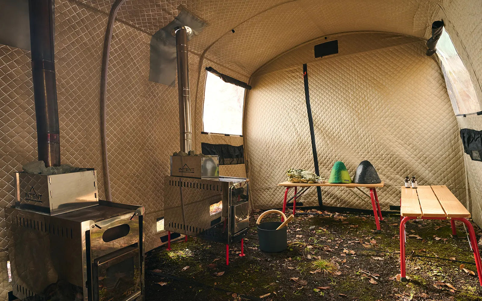 3層式テントサウナ MORZH MAX(モルジュ マックス) ストーブ2台 3層式テントサウナ MORZH MAX(モルジュ マックス) ストーブ2台