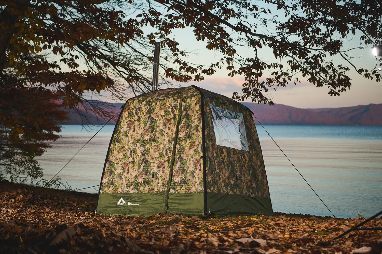 3層式テントサウナ MORZH(モルジュ 2窓モデル)迷彩柄 3層式テントサウナ MORZH(モルジュ 2窓モデル) – テント